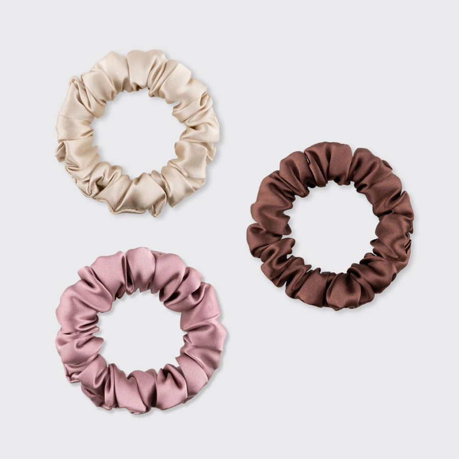 Mini šilkinės plaukų gumytės (3 vnt.)