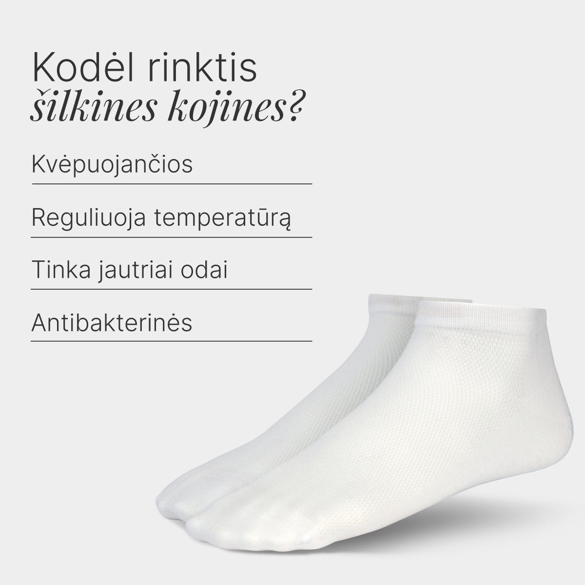 #Pasirinkite kojinių spalvą_Baltos